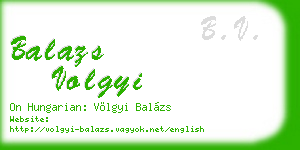 balazs volgyi business card
